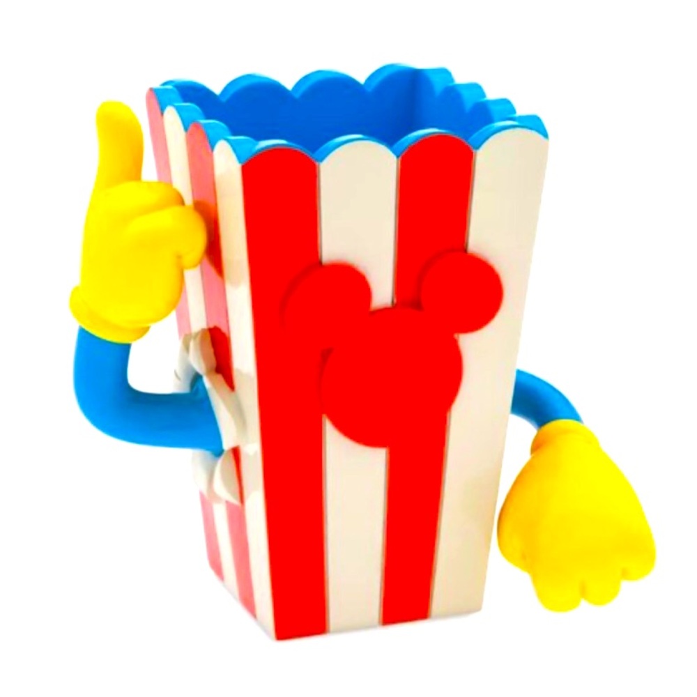 Disney Parks Eats Snacks Collection Mickey Popcorn Planter, Desk Pencil Holder.